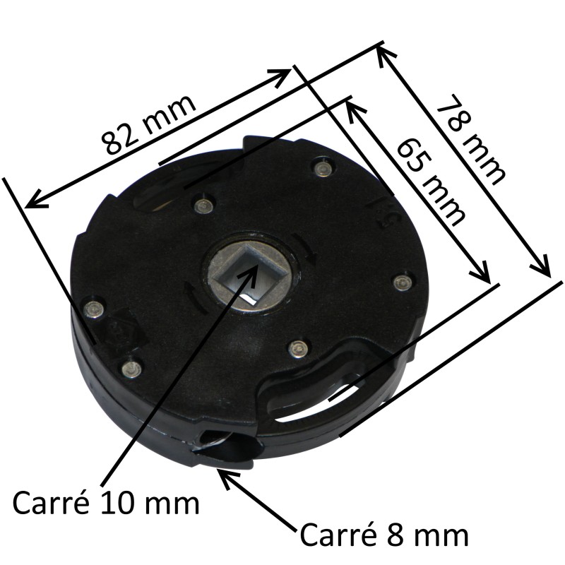 Treuil ACE-IMBAC CARRE 8 CARRE 10 FEMELLE pour volet roulant