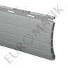 Lame PVC 55 x 13,5 mm ajourée et rainurée 2 faces - gris (1 mètre)