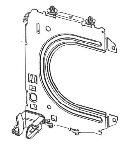 Console Profialis droite avec clips pour coffre CV218