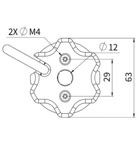 Schéma dimensions moteur eckermann 10 nm V220ASH