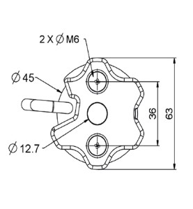 schéma tête moteur volet roulant eckermann V252BERT