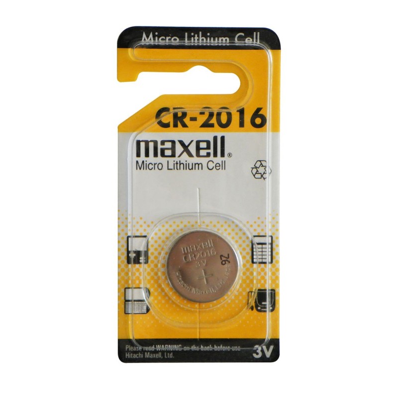Pile Telecommande - Pile bouton ou plate - CR2016 3V 90 mAh lithium