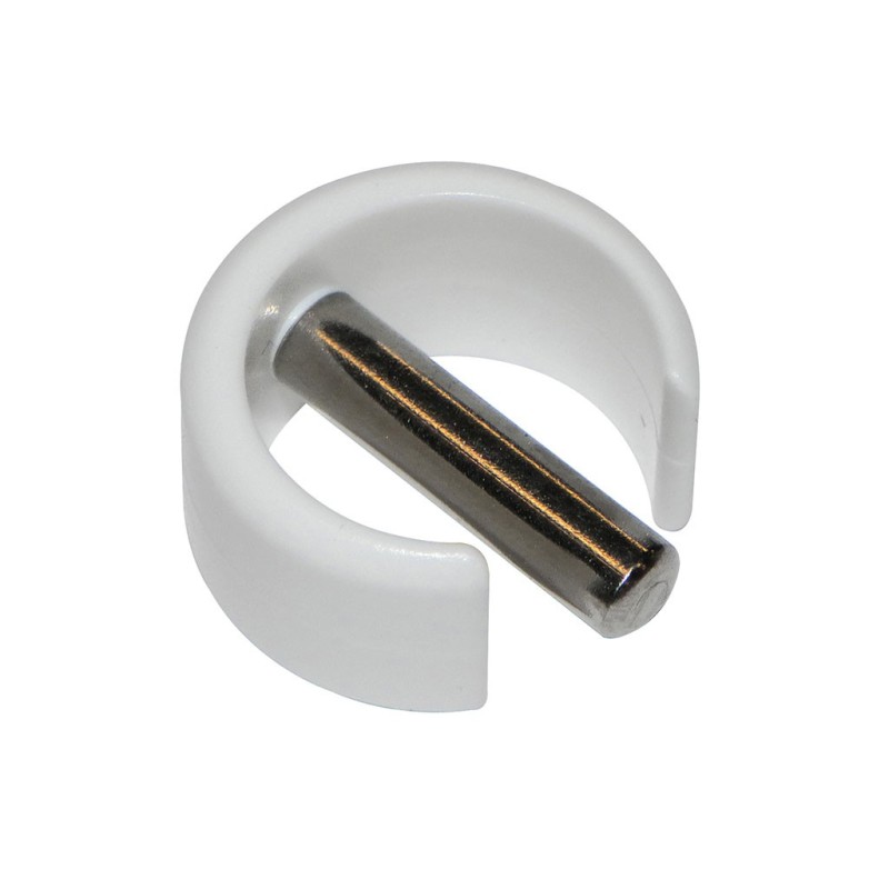 Clips de fixation rapide blanc pour manivelle rond 15 mm - Euromatik