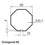 Kit axe complet octogonal 60 mm motorisé pour | Euromatik